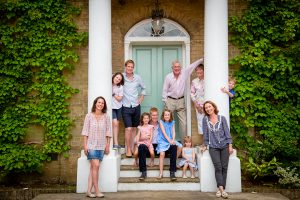 large family group enjoying a photoshoot on location whilst holidaying in Norfolk